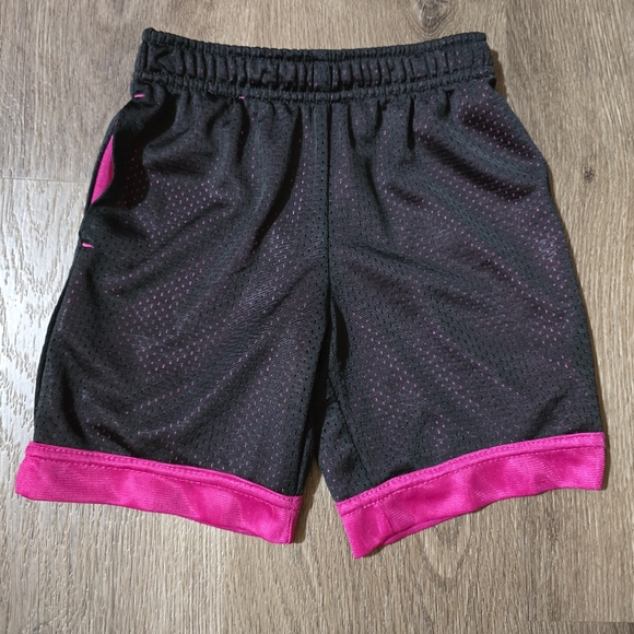 Athletic Works Girl's Athletic Shorts Active Wear Black &‎ Pink Size 4/5 XS - Picture 1 of 6